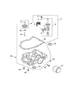 Cv23s-75592 Oil Pan And Lubrication Diagram and Parts List for M50-KHS 53AB5BBP750-23HP-OHV Cub Cadet Lawn Tractor